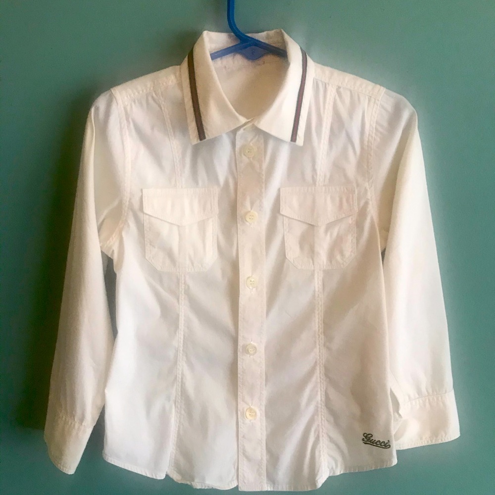 Gucci boy’s button down dress shirt